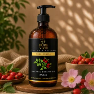 Organic Rosehip Oil being applied for radiant skin