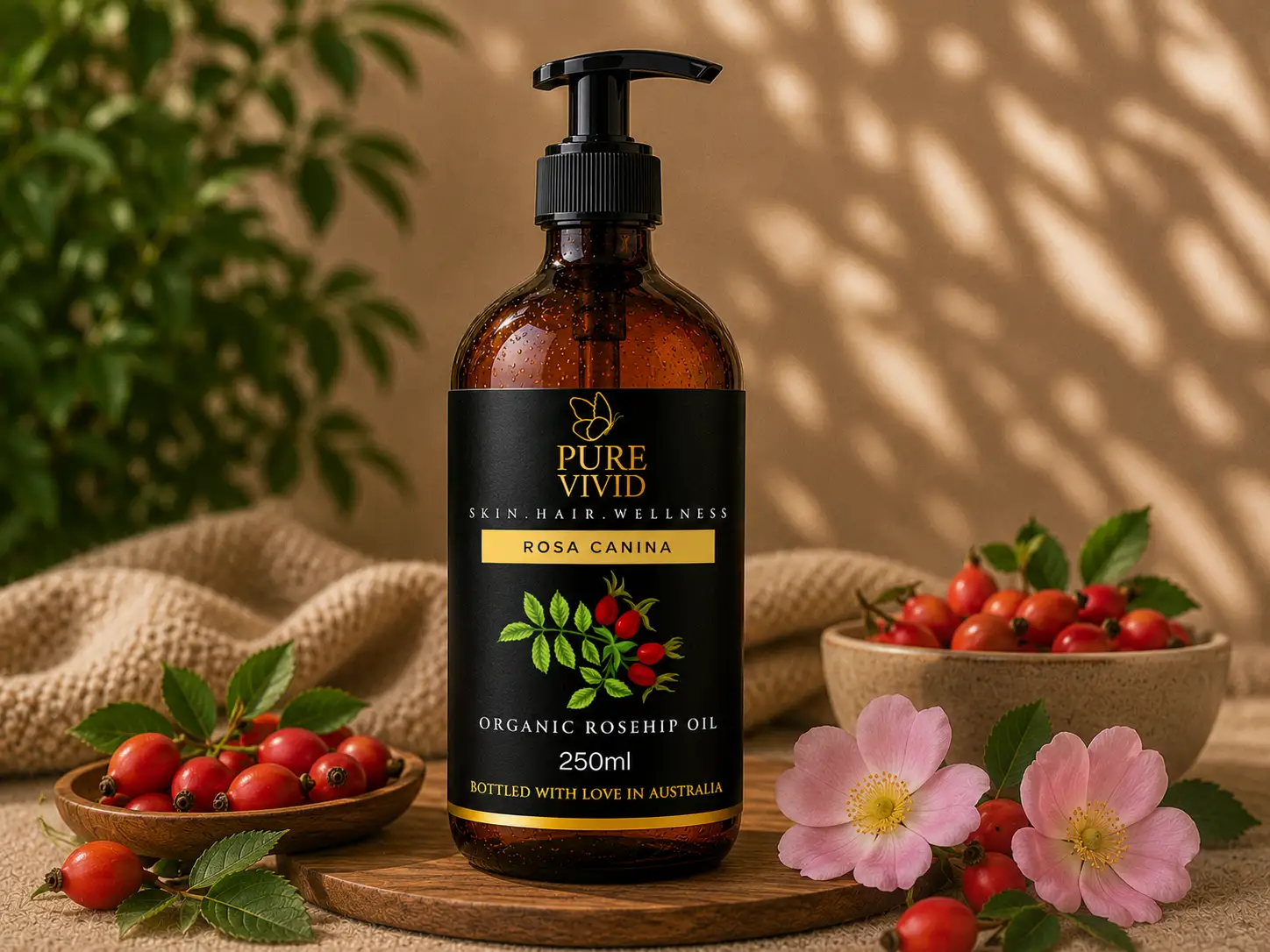 Organic Rosehip Oil being applied for radiant skin